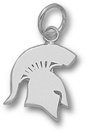 Michigan State Spartans "Solid Spartan" 1/2" Charm - Sterling Silver Jewelry