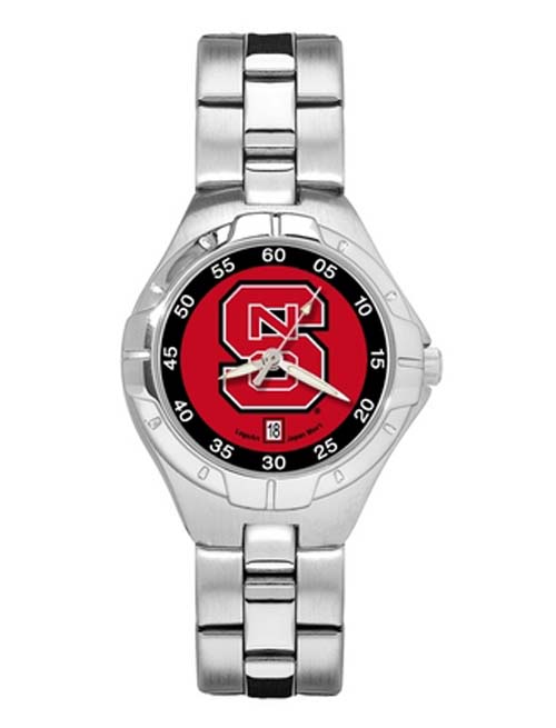 North Carolina State Wolfpack "S" Woman's Pro II Watch with Stainless Steel Bracelet