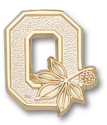 "Ohio State Buckeyes ""O"" Lapel Pin - 14KT Gold Jewelry"