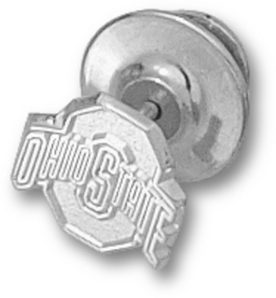 "Ohio State Buckeyes Athletic Block ""O"" 3/8"" Lapel Pin - Sterling Silver Jewelry"