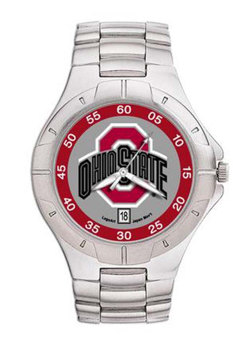 Ohio State Buckeyes NCAA Men's Pro II Watch with Stainless Steel Bracelet