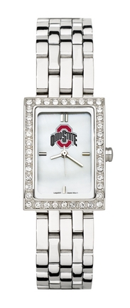 Ohio State Buckeyes Women's Allure Watch with Stainless Steel Bracelet