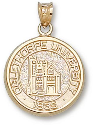 "Oglethorpe Stormy Petrels ""U"" Round Seal Lapel Pin - 10KT Gold Jewelry"