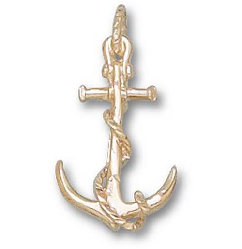 Boat Anchor 7/8" Pendant - 14KT Gold Jewelry