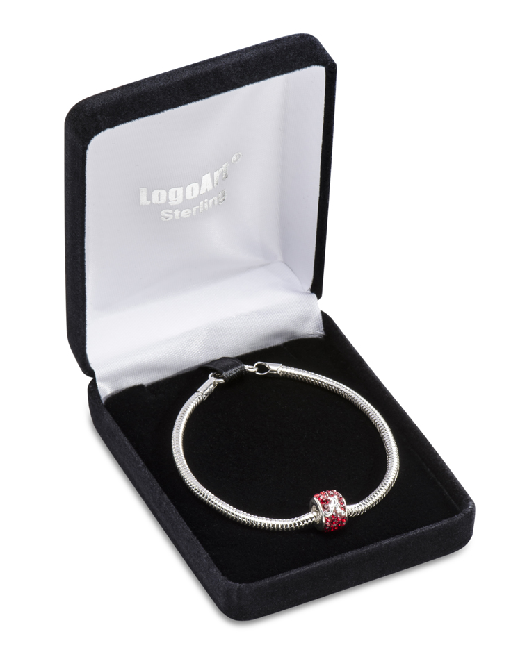 Washington Redskins Premier Bead Charm w/ Bracelet LogoArt