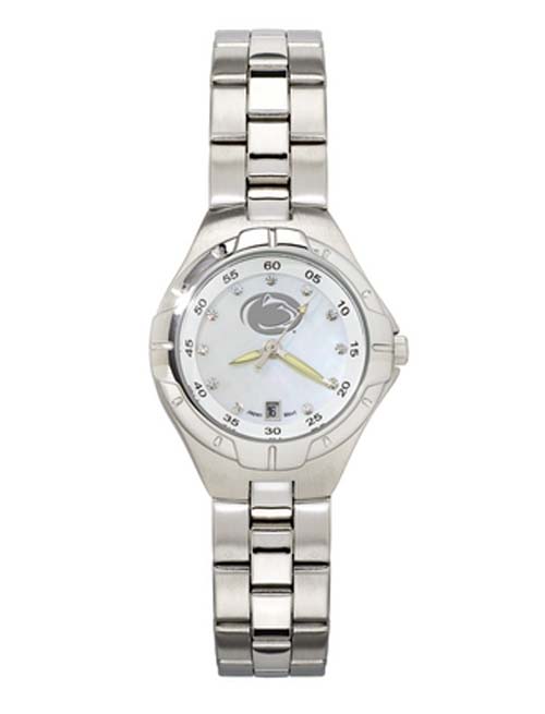Penn State Nittany Lions Woman's Bracelet Watch with Mother of Pearl Dial