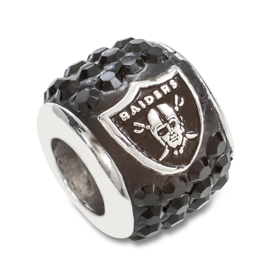 LogoArt Oakland Raiders Premier Sterling Silver Bead Charm