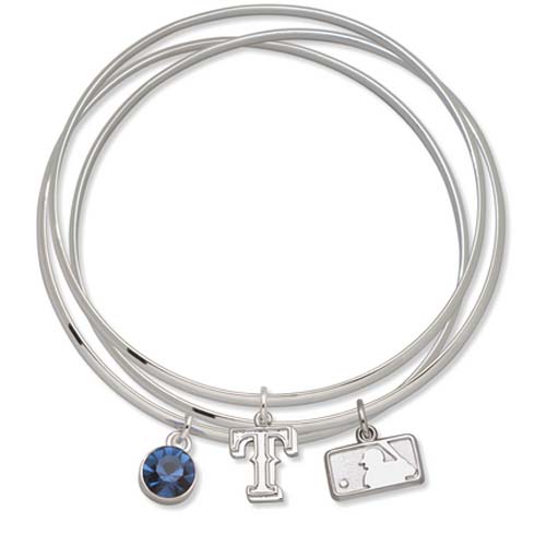 Texas Rangers Batterman Triple Bangle Bracelet