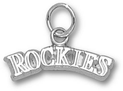 Colorado Rockies "Rockies" 1/8" Charm - Sterling Silver Jewelry