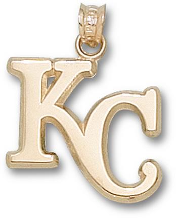 "Kansas City Royals ""KC"" 5/8"" Lapel Pin - Sterling Silver Jewelry"