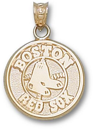 Boston Red Sox "Red Sox Club Logo" 5/8" Pendant - 14KT Gold Jewelry