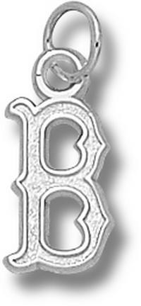 Boston Red Sox 1/2" "B" Charm - Sterling Silver Jewelry