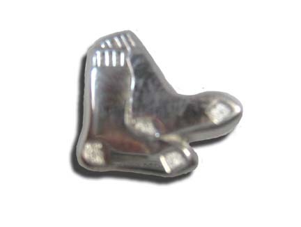 "Boston Red Sox ""Pair of Sox"" Logo 1/2"" Lapel Pin - Sterling Silver Jewelry"