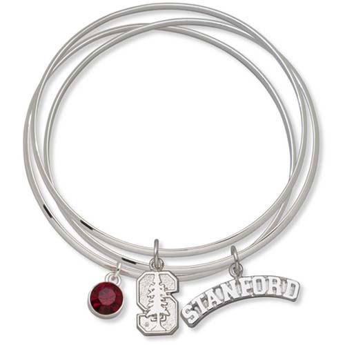 Stanford Cardinal Triple Bangle Bracelets