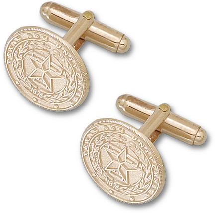 Texas A & M Aggies "Seal" 10KT Gold Cuff Links - 1 Pair