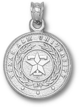 "Texas A & M Aggies Polished ""Seal"" Lapel Pin - Sterling Silver Jewelry"