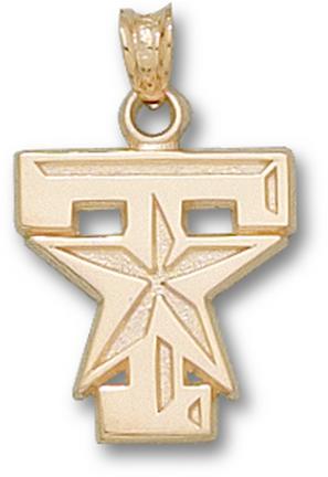 "Texas A & M Aggies ""T Star"" Logo 5/8"" Lapel Pin - 10KT Gold Jewelry"