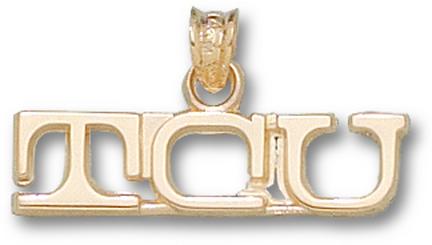 "Texas Christian Horned Frogs ""TCU"" Large Lapel Pin - 10KT Gold Jewelry"