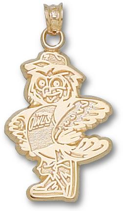 Temple Owls "Standing Owl" Pendant - 14KT Gold Jewelry
