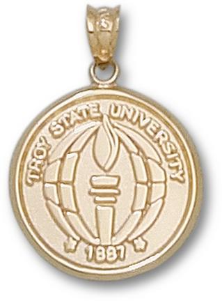 "Troy State Trojans ""Seal"" Lapel Pin - 10KT Gold Jewelry"