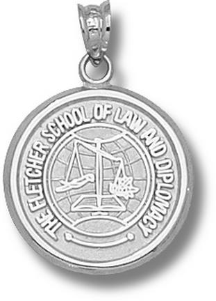 Tufts Jumbos "Fletcher Law School" Pendant - Sterling Silver Jewelry