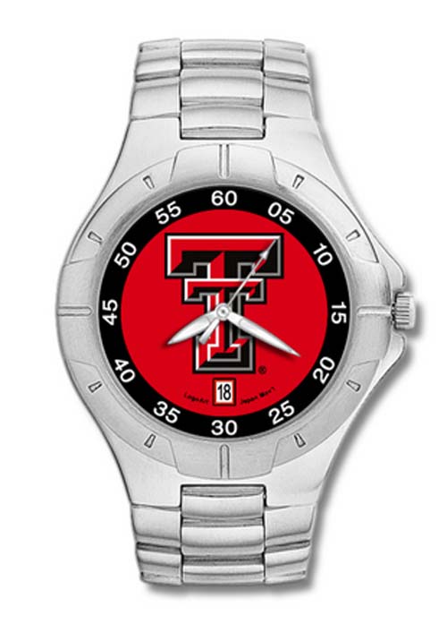 Texas Tech Red Raiders "TT" NCAA Men's Pro II Watch with Stainless Steel Bracelet