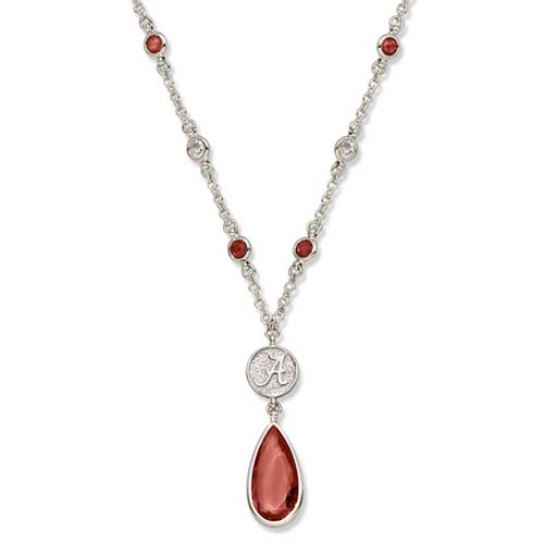 Alabama Crimson Tide Logo 18" Crystal Necklace