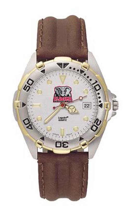 Alabama Crimson Tide New "Elephant" All Star Watch with Leather Band - Men's