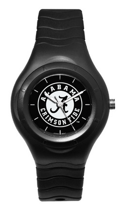 Alabama Crimson Tide Shadow Black Sports Watch with White Logo