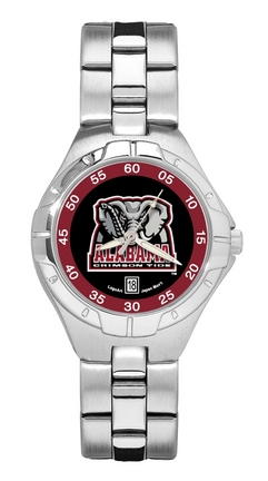Alabama Crimson Tide New Elephant Woman's Pro II Watch with Stainless Steel Bracelet