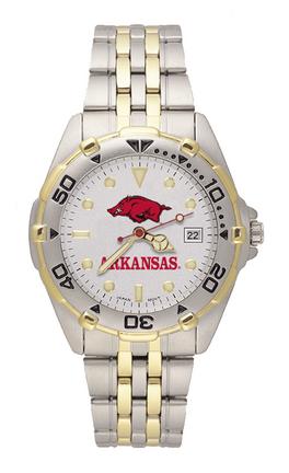 Arkansas Razorbacks "Razorback" All Star Watch with Stainless Steel Band - Men's