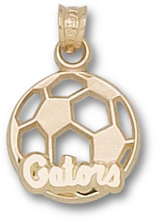 Florida Gators "Gators Soccer Ball" Pendant - 14KT Gold Jewelry