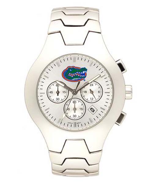 Florida Gators NCAA Men's Hall of Fame Watch with Stainless Steel Bracelet