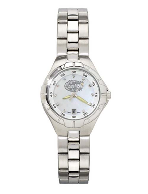 Florida Gators "Gators Head" Women's Bracelet Watch with Mother of Pearl Dial