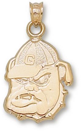 "Georgia Bulldogs ""Bulldog"" Lapel Pin - Sterling Silver Jewelry"