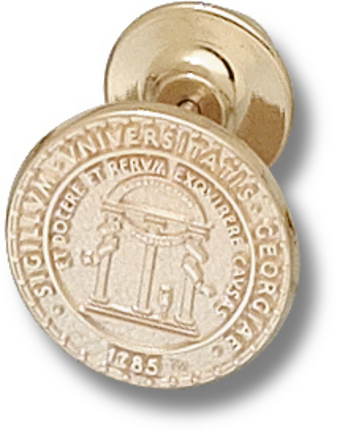 "Georgia Bulldogs 5/8"" ""Seal"" Lapel Pin - 10KT Gold Jewelry"