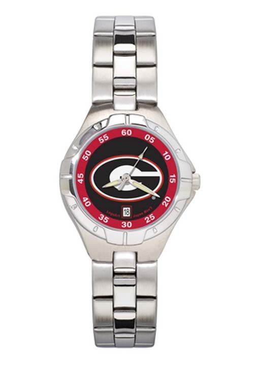 Georgia Bulldogs "G" Woman's Pro II Watch with Stainless Steel Bracelet