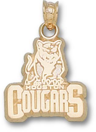 "Houston Cougars New ""Cougar Head"" 5/8"" Lapel Pin - Sterling Silver Jewelry"