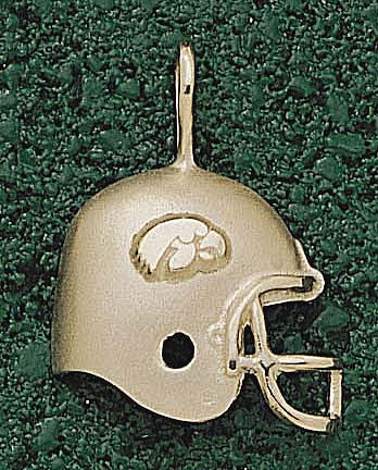"Iowa Hawkeyes ""Helmet with Hawk"" Lapel Pin - Sterling Silver Jewelry"