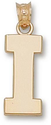 "Iowa Hawkeyes Block ""I"" 5/8"" Lapel Pin - 10KT Gold Jewelry"