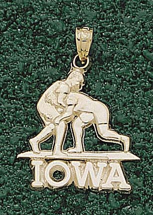 "Iowa Hawkeyes ""Wrestlers"" Lapel Pin - 10KT Gold Jewelry"