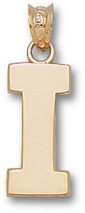 "Illinois Fighting Illini Block ""I"" 5/8"" Lapel Pin - Sterling Silver Jewelry"