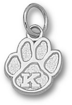 Kentucky Wildcats "K Paw" 3/8" Charm -  Sterling Silver Jewelry