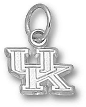 Kentucky Wildcats "UK" 1/4" Charm - Sterling Silver Jewelry