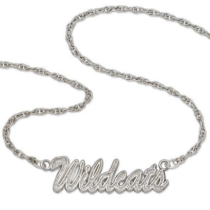 Kentucky Wildcats "Wildcats" Sterling Silver Script Necklace