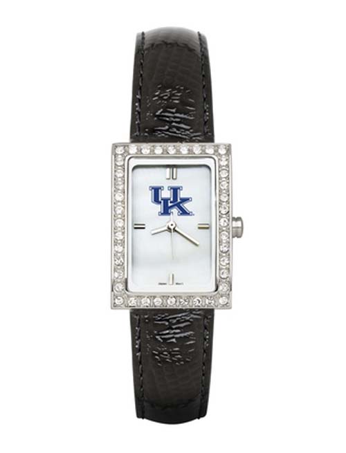 Kentucky Wildcats Women's Allure Watch with Black Leather Strap