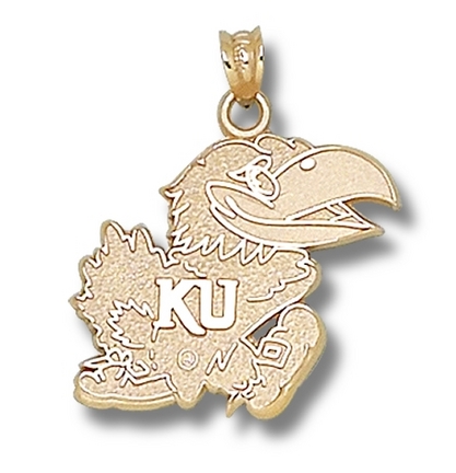 "Kansas Jayhawks ""Jayhawk"" Lapel Pin - Sterling Silver Jewelry"