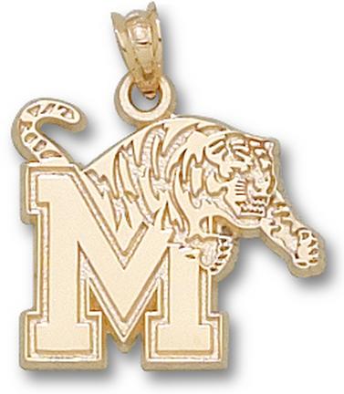 "Memphis Tigers ""M Tiger"" 5/8"" Lapel Pin - 10KT Gold Jewelry"