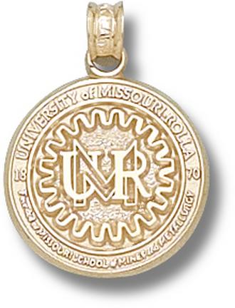 "Missouri (Rolla) Miners ""Seal"" Lapel Pin - 10KT Gold Jewelry"
