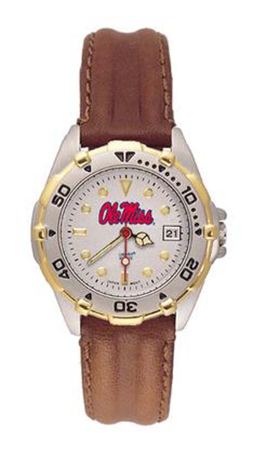 Mississippi (Ole Miss) Rebels "Ole Miss" All Star Watch with Leather Band - Women's